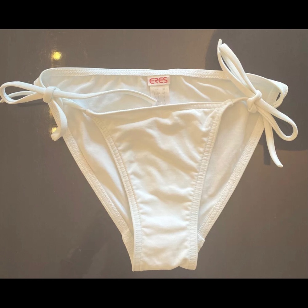 COPY - Eres white string bikini bottoms- US 4